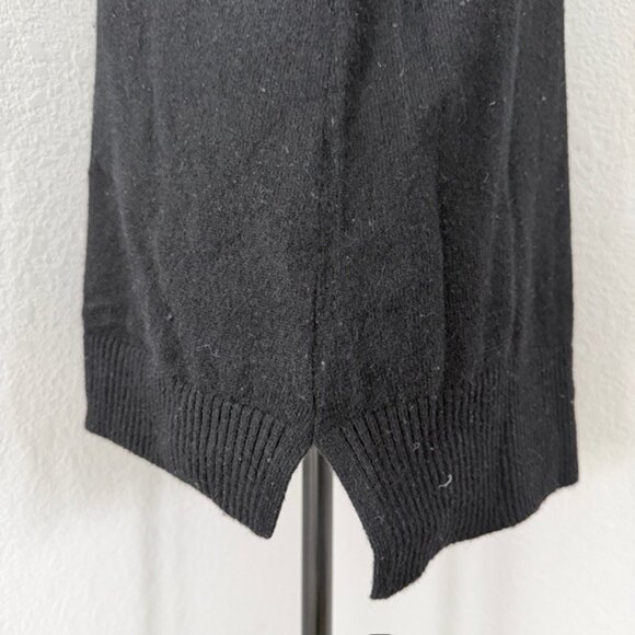 LL Bean 100% Cashmere Black Cowl Turtleneck Sweater Medium - Picture 9 of 11